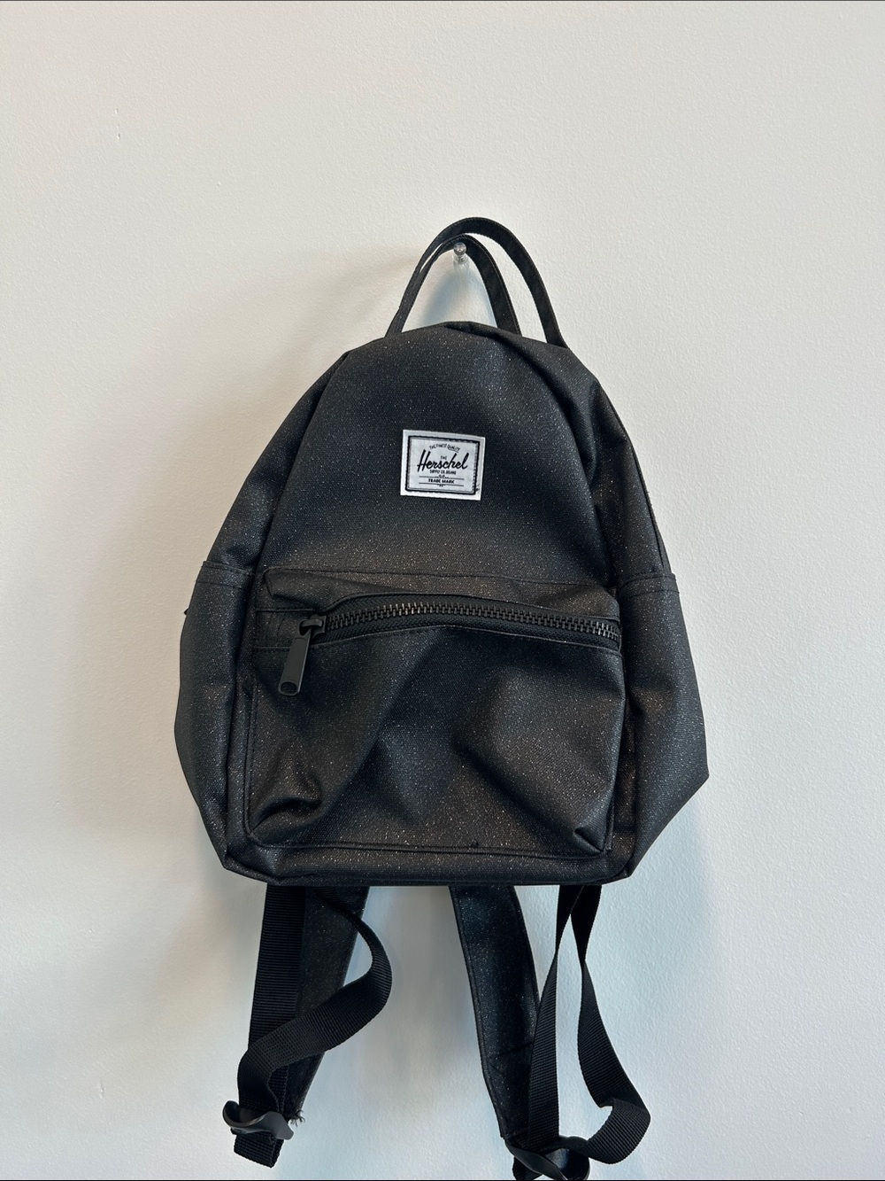 Herschel Supply Company Black Mini Backpack with Front Zip Pocket